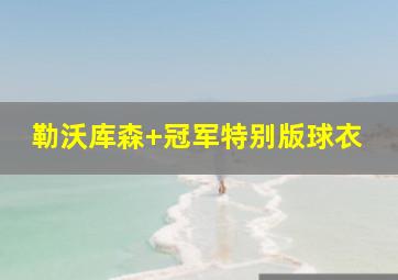 勒沃库森 冠军特别版球衣
